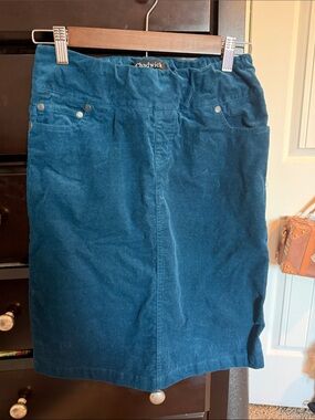 Chadwicks Teal Corduroy Pencil Skirt